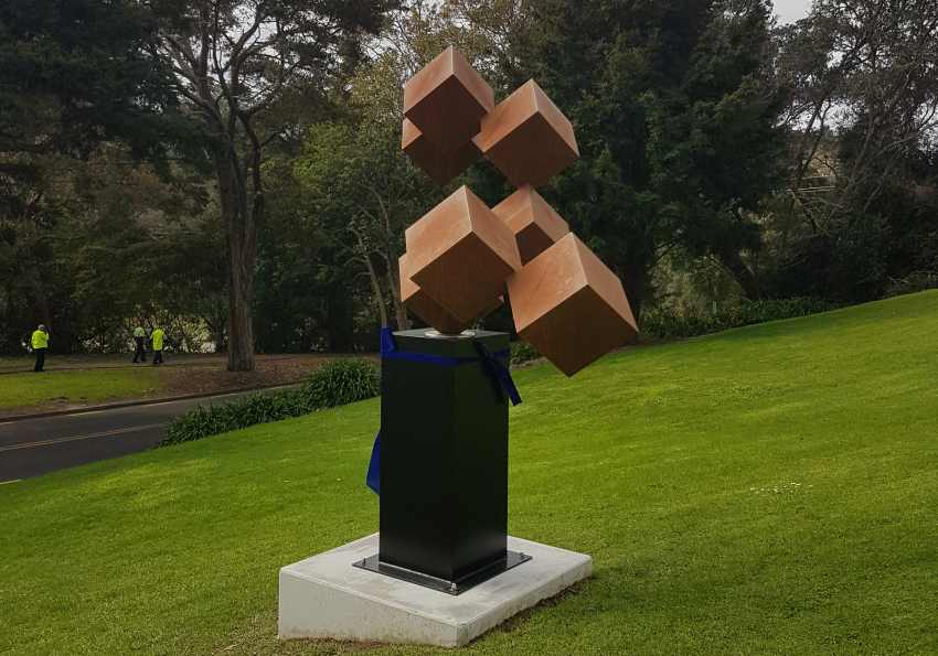 The latest sculpture we have brought to Kaipatiki, is called Journey Home, by artist Matthew Williams.